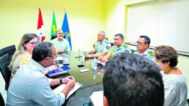 O prefeito de Belém se reuniu com a Guarda Municipal e a Semec para definir protocolos