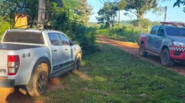 O veículo do empresário também foi encontrado abandonado na vicinal.