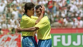 Bebeto e Romário na Copa de 1994