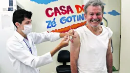 Reinaldo Ferreira da Silva procurou a Unidade Básica de Saúde de Fátima para ser imunizado