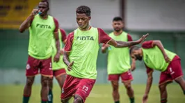 Jogadores da Tuna durante a preparação para a disputa da Série D do Campeonato Brasileiro.