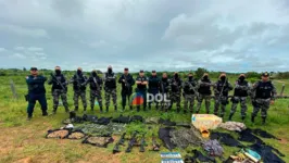 Arsenal apreendido pelos militares de Jacundá, no sudeste do Pará