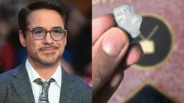 O ator Robert Downey Jr. e o chiclete à venda em mercado online.