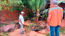 Equipes da Defesa Civil monitoram as áreas afetadas pela chuva