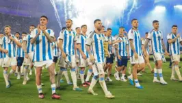 Comemoração da seleção argentina em Santiago del Estero.