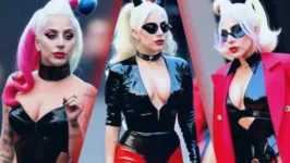 Imagem ilustrativa da notícia Vídeo: Lady Gaga beija mulher durante gravações de Coringa 2