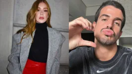 A atriz Marina Ruy Barbosa e Enzo Celulari.