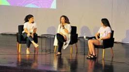 A secretária de Cultura do Pará, Ursula Vidal, participa do evento