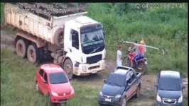 As imagens mostram a fazenda Vera Cruz antes da suposta invasão