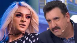 A cantora Pabllo Vittar e o apresentador Ratinho