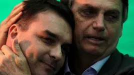 Flávio e Jair Bolsonaro