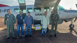 Todo o processo contou com o auxiliou do Grupamento Aéreo de Segurança Pública (GRAESP).