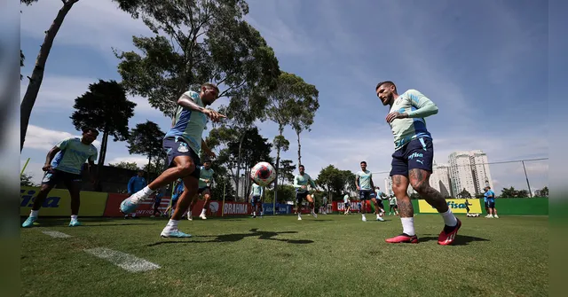 Imagem ilustrativa da notícia Titulares do Palmeiras treinam visando a decisão do Paulista