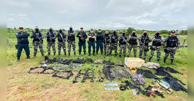 Imagem ilustrativa da notícia PM apreende fuzis, 500 munições e explosivos em Jacundá