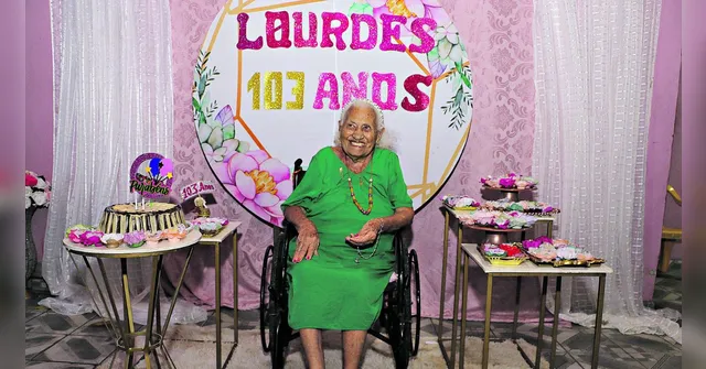 Imagem ilustrativa da notícia Dona Lourdes comemora 103 anos em Belém; conheça!