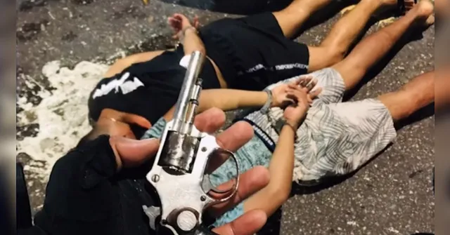 Imagem ilustrativa da notícia Vídeo: casal escapa de tiro "por sorte" durante assalto 