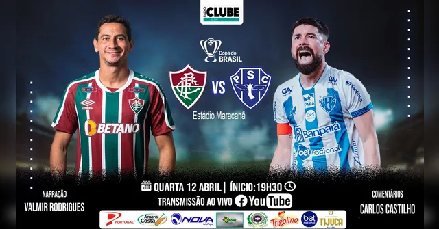 Imagem ilustrativa da notícia Tem Jogo no DOL! Ouça Fluminense-RJ X Paysandu
