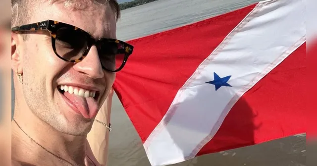 Imagem ilustrativa da notícia Leo Picon passeia de barco em Belém e reclama da chuva 