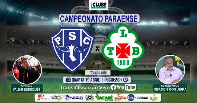 Imagem ilustrativa da notícia Tem Jogo no DOL e na Clube: ouça aqui Paysandu x Tuna