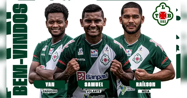 Imagem ilustrativa da notícia Tuna anuncia novo trio de reforços para a disputa da Série D