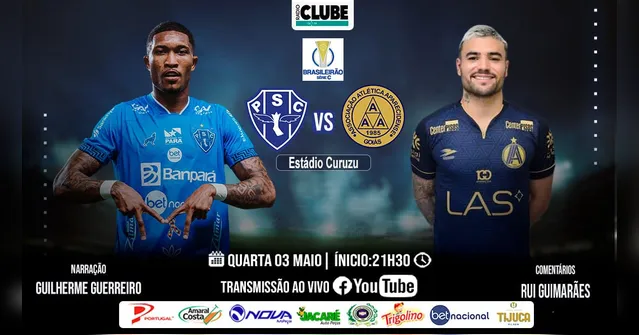 Imagem ilustrativa da notícia Tem Jogo no DOL e na Clube: ouça Paysandu x Aparecidense