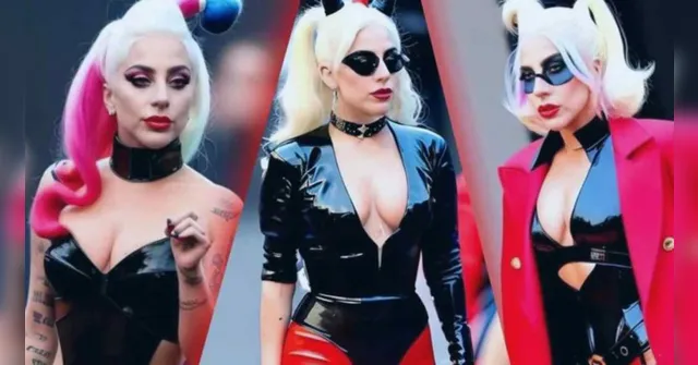 Imagem ilustrativa da notícia Vídeo: Lady Gaga beija mulher durante gravações de Coringa 2