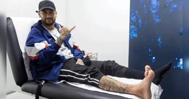 Imagem ilustrativa da notícia Neymar retira bota de imobilização e recuperação anima PSG