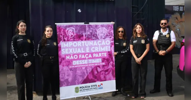 Imagem ilustrativa da notícia Campanha combate importunação sexual nos estádios paraenses