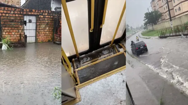Imagem ilustrativa da notícia Ruas de Belém e Ananindeua vão pro fundo durante chuva