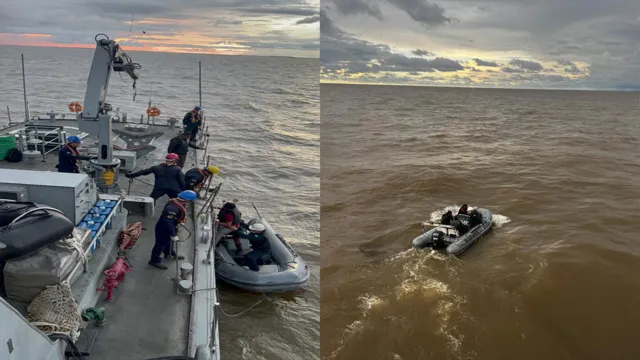 Imagem ilustrativa da notícia Vídeo: Marinha resgata indiano em navio no Pará