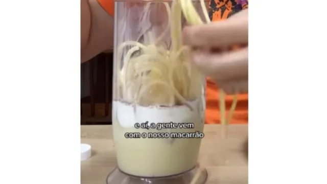 Imagem ilustrativa da notícia Tomaria? Aprenda a fazer o milkshake de macarrão do Tik Tok