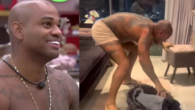 Imagem ilustrativa da notícia Vídeo: ex-BBB Cezar Black tem seu apartamento invadido