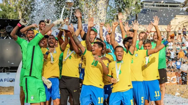Imagem ilustrativa da notícia Seleção Brasileira de Beach Soccer é Tri Campeã da América