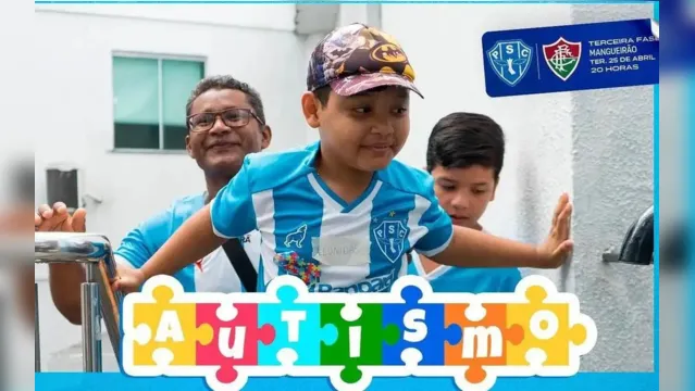 Imagem ilustrativa da notícia Paysandu fará campanha pró-autismo em jogo contra Fluminense