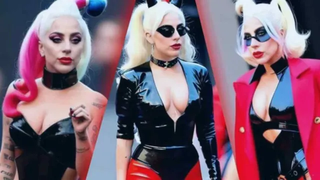 Imagem ilustrativa da notícia Vídeo: Lady Gaga beija mulher durante gravações de Coringa 2