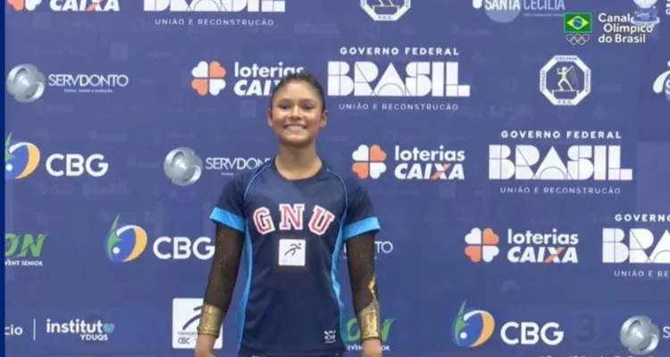 Imagem ilustrativa da notícia Paraense Andreza Lima conquista bronze na ginástica