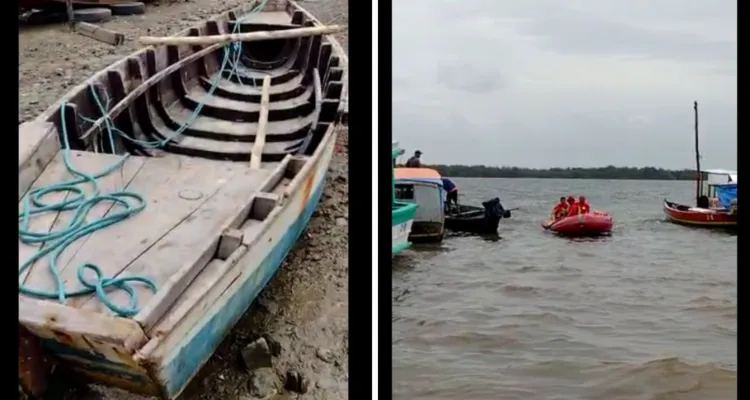 Imagem ilustrativa da notícia Vídeo: homem morre afogado após naufrágio de embarcação
