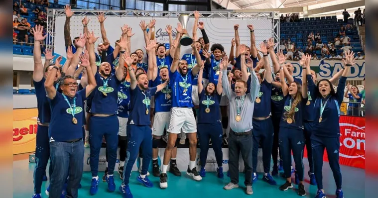 Imagem ilustrativa da notícia Com Wallace, Cruzeiro vence e conquista a Superliga de vôlei
