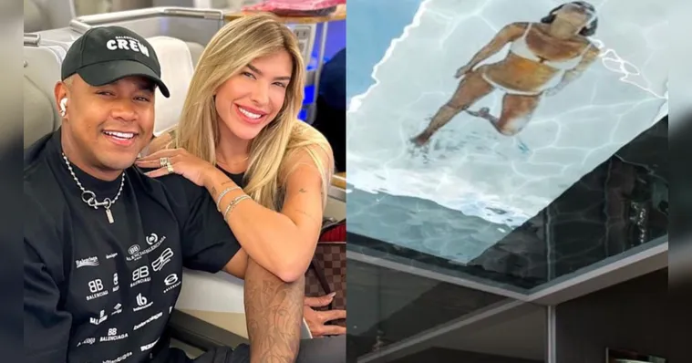 Imagem ilustrativa da notícia Nova mansão de Léo Santana tem piscina no teto. Veja imagens