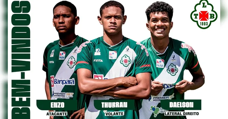 Imagem ilustrativa da notícia Tuna anuncia mais três contratações para a Série D