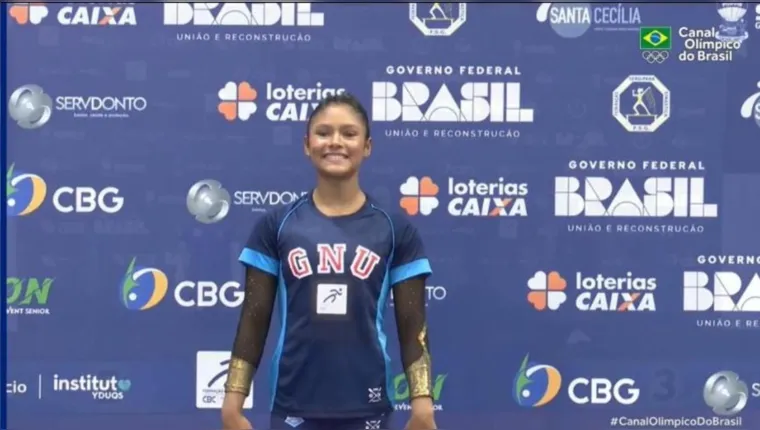 Imagem ilustrativa da notícia Paraense Andreza Lima conquista bronze na ginástica