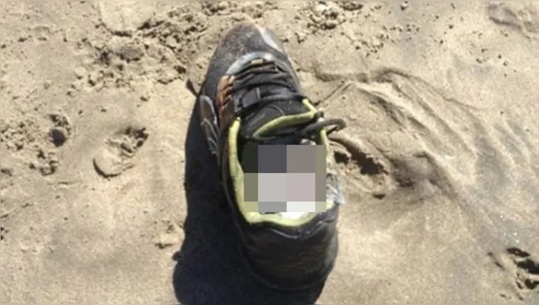 Imagem ilustrativa da notícia Tênis com pé decepado é achado em praia de Nova Zelândia