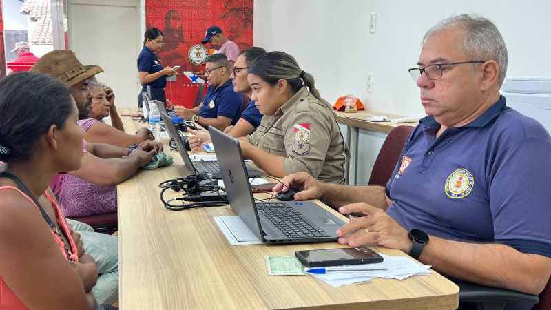 Inicialmente, estão sendo cadastradas famílias desabrigadas ou atendidas em abrigos