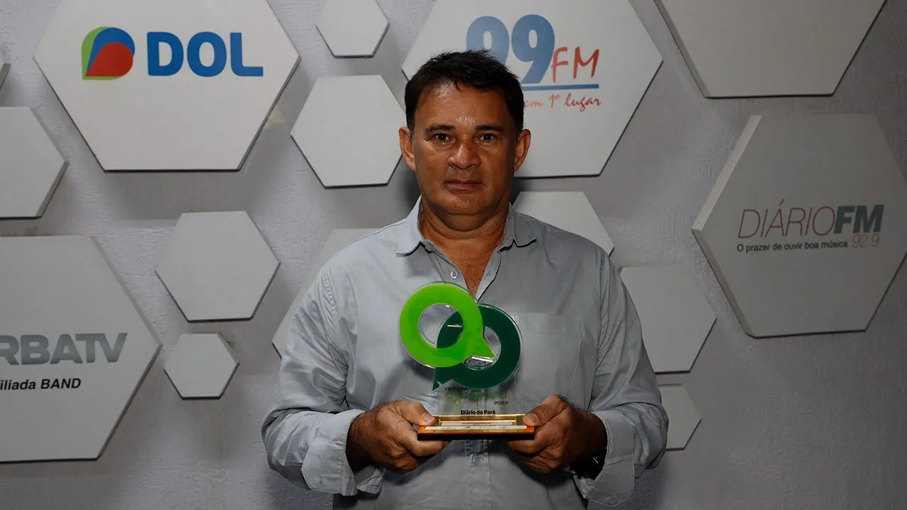 O empresário Almir Araújo, ganhador do prêmio Agropará na categoria mandioca e feijão caupi.