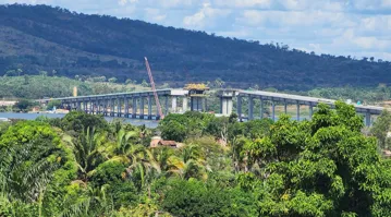 Ponte que liga São Geraldo do Araguaia (PA) a Xambioá (TO) vai agilizar logística entre os estados