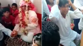 O noivo usava uma peruca para enganar a noiva e sua família