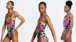 A peça exibida na propaganda tem o nome de Pride Swimsuit e é vendida por 70 dólares