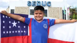 Estudante Luan Gama, de 10 anos, representará o Amazonas no quadro “Pequenos Gênios”, do programa “Domingão com Huck”, da rede Globo