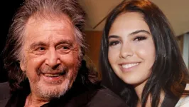 Al Pacino e a namorada Noor Alfallah.