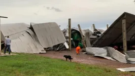Estragos provocados pelo temporal em São Leopoldo, no Rio Grande do Sul
